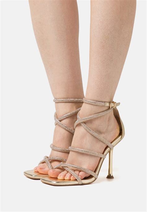 michael kors high heel sandalen schwarz gold|michael kors sandals clearance.